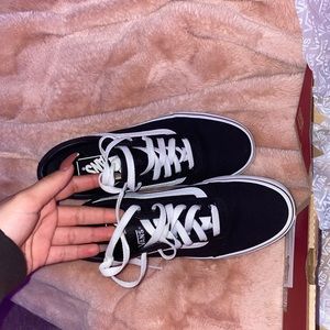 black and white vans